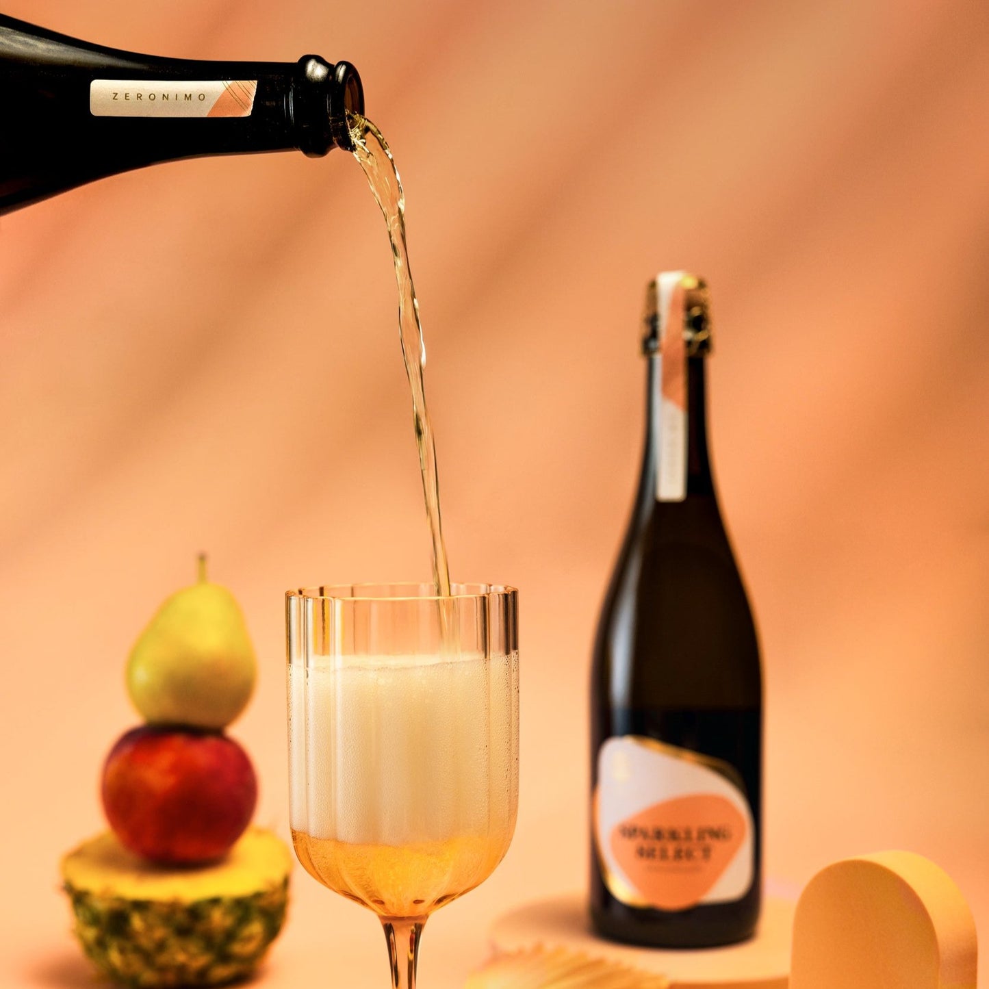 Nealkoholinis baltasis putojantis vynas ZERONIMO Sparkling Select