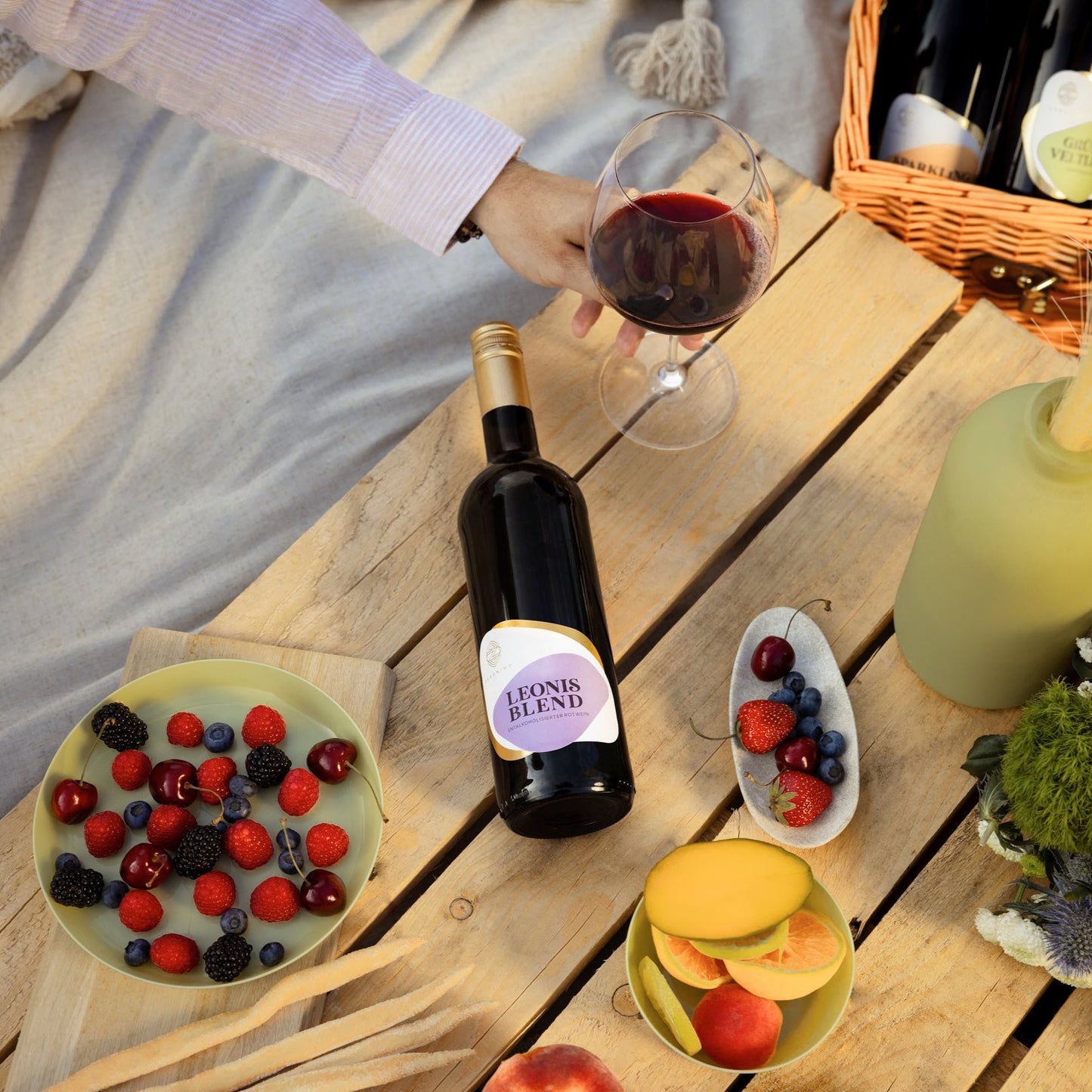 Nealkoholinis raudonasis vynas ZERONIMO Leonis Blend