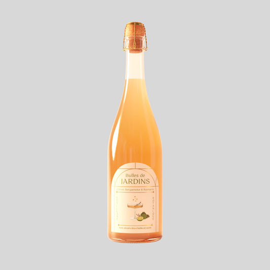 Gurmaniškas nealkoholinis putojantis aperityvas Jardins Bergamot & Rosemary
